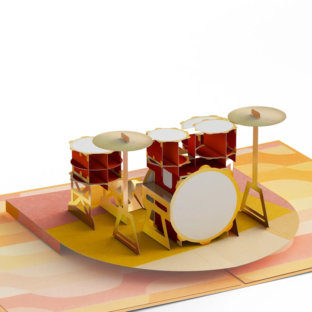 Lovepop Drum Kit Love Pop-Up Card and Sentiment Set - Image 3