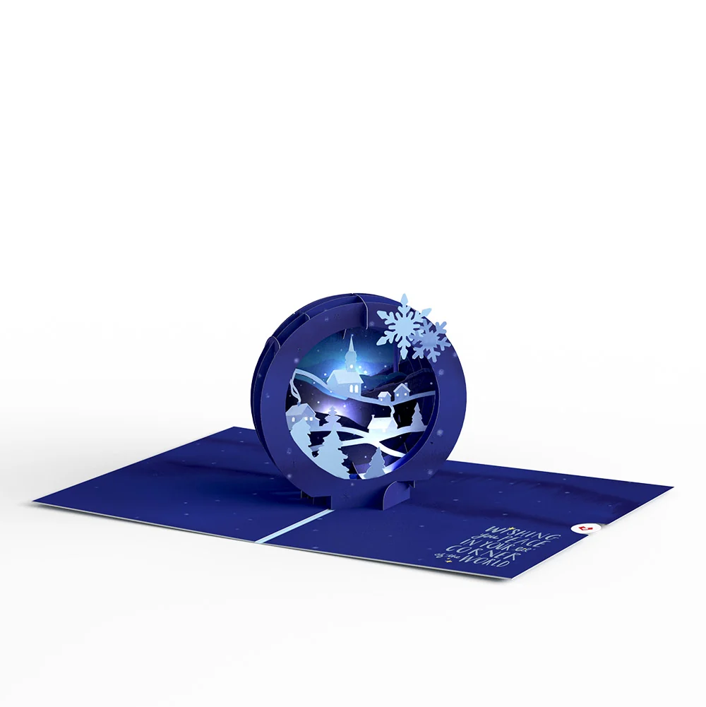 Lovepop Season of Light Winter Village Light-Up Pop-Up Card and Sentiment Set for Dad - Image 3
