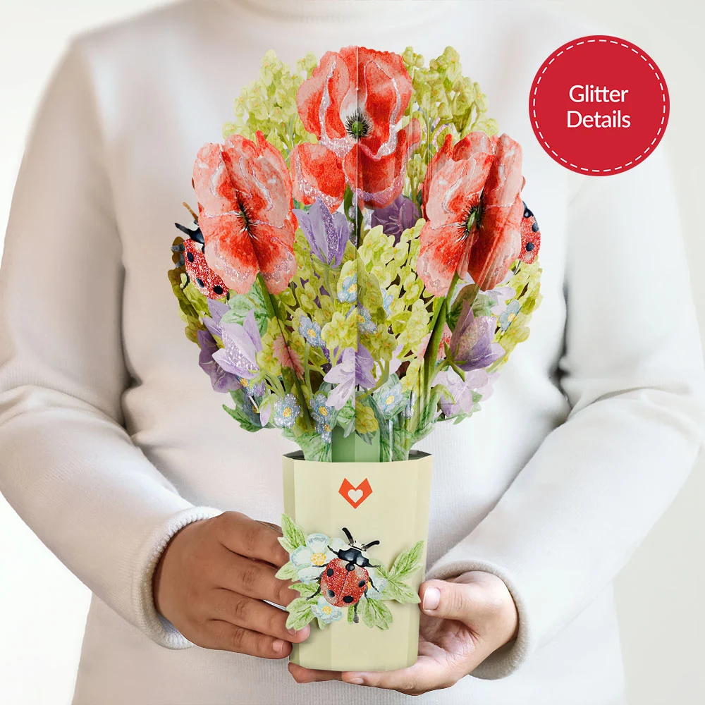 Lovepop Lovely Ladybug Glitter Bouquet