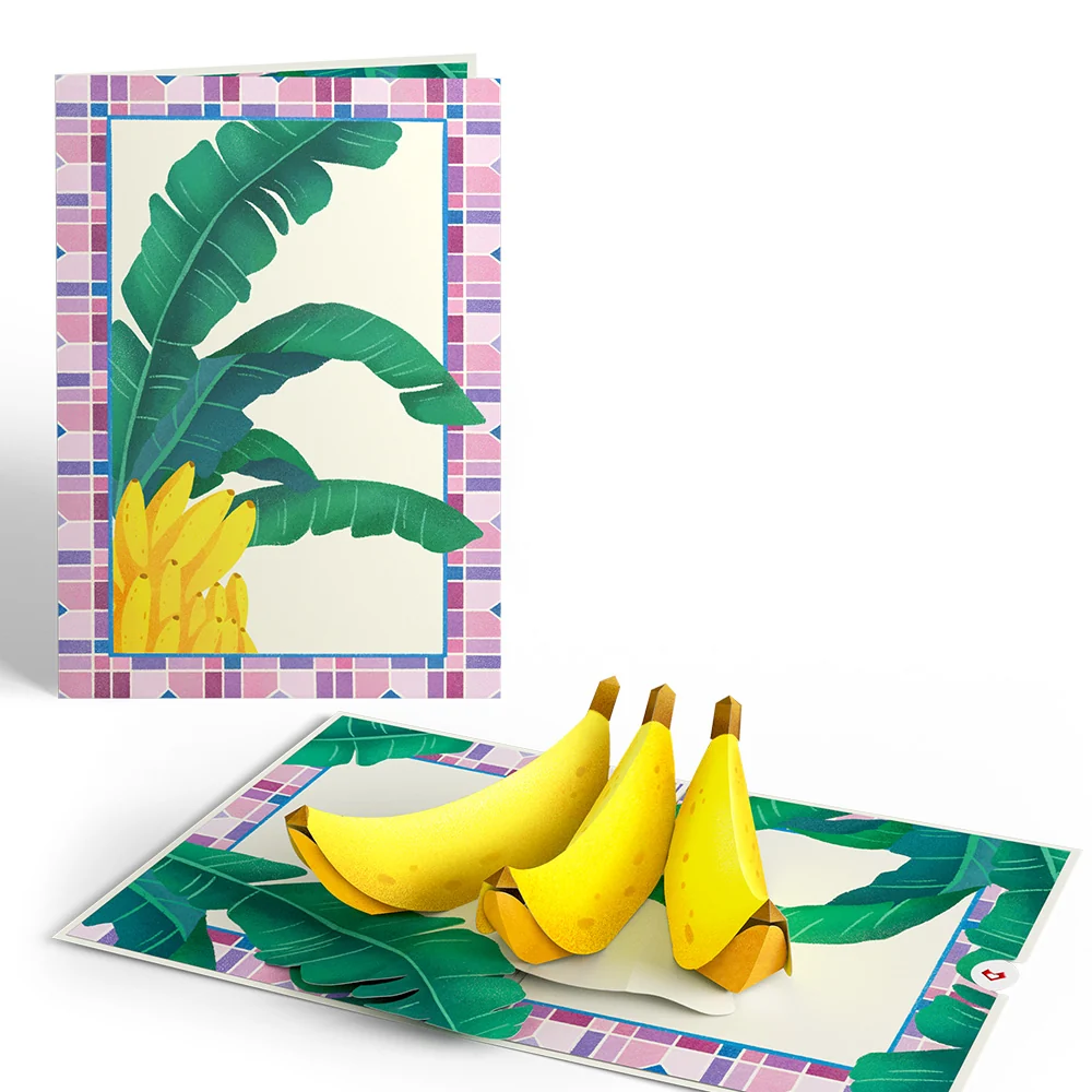 Lovepop Tropical Bananas Pop-Up Card
