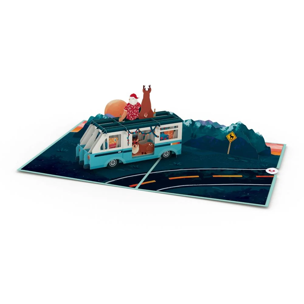 Lovepop Wandering Santa Pop-Up Card - Image 3