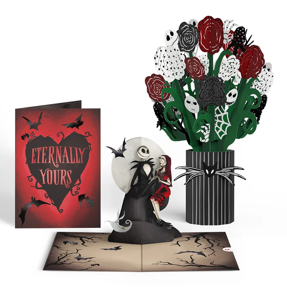 Lovepop Disney Tim Burton’s The Nightmare Before Christmas Eternally Yours Pop-Up Card & Bouquet Bundle