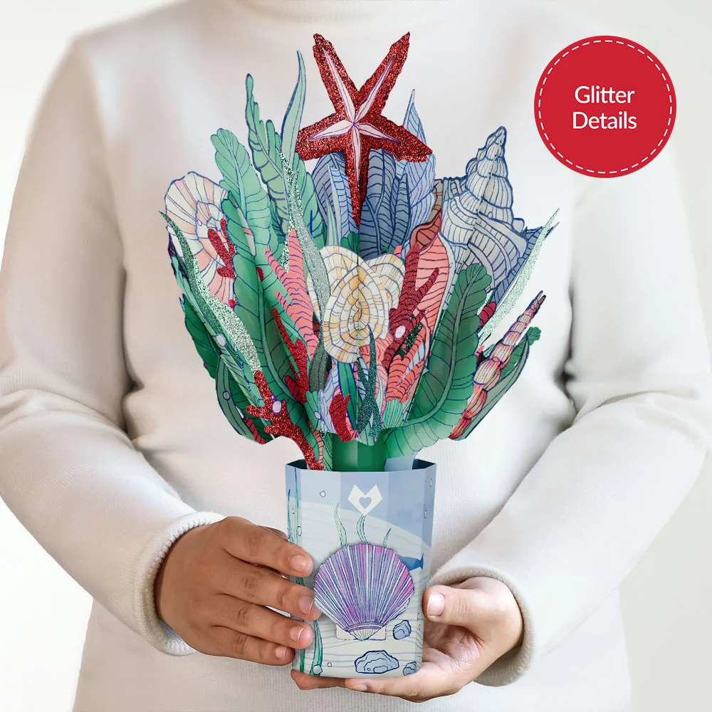 Lovepop Coastal Treasure Glitter Bouquet