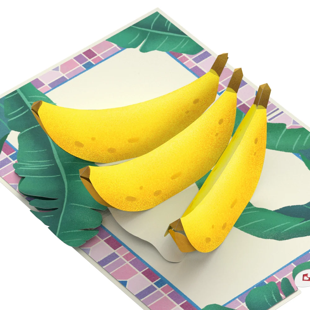 Lovepop Tropical Bananas Pop-Up Card - Image 2