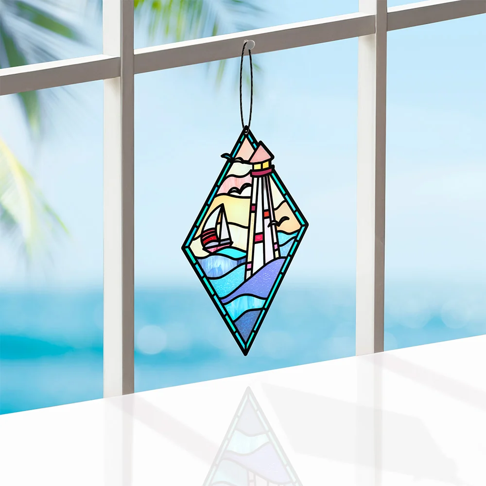 Lovepop Lighthouse Suncatcher Card