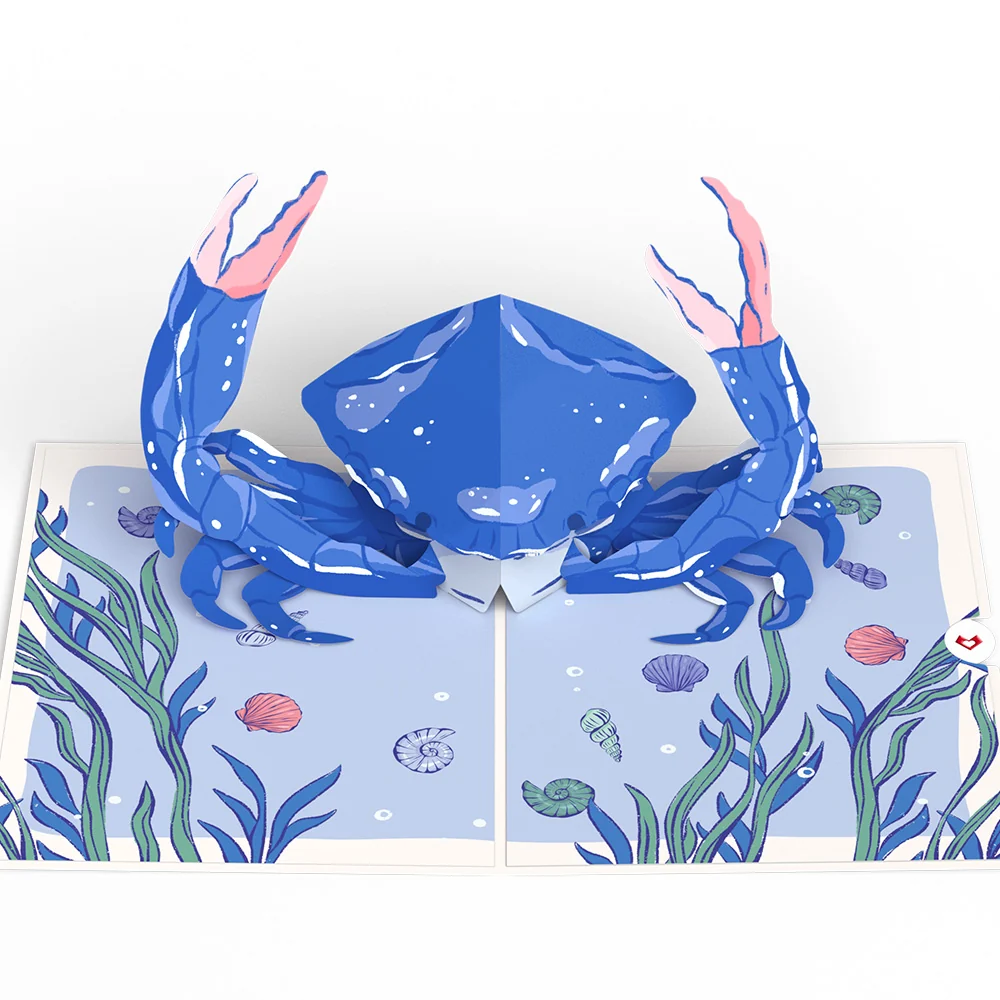Lovepop Blue Crab Pop-Up Card - Image 3