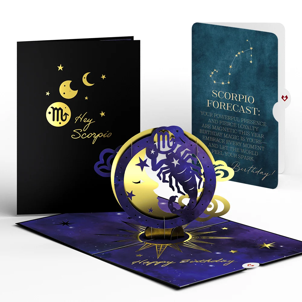 Lovepop Scorpio Zodiac Birthday Pop-Up Card and Sentiment Set