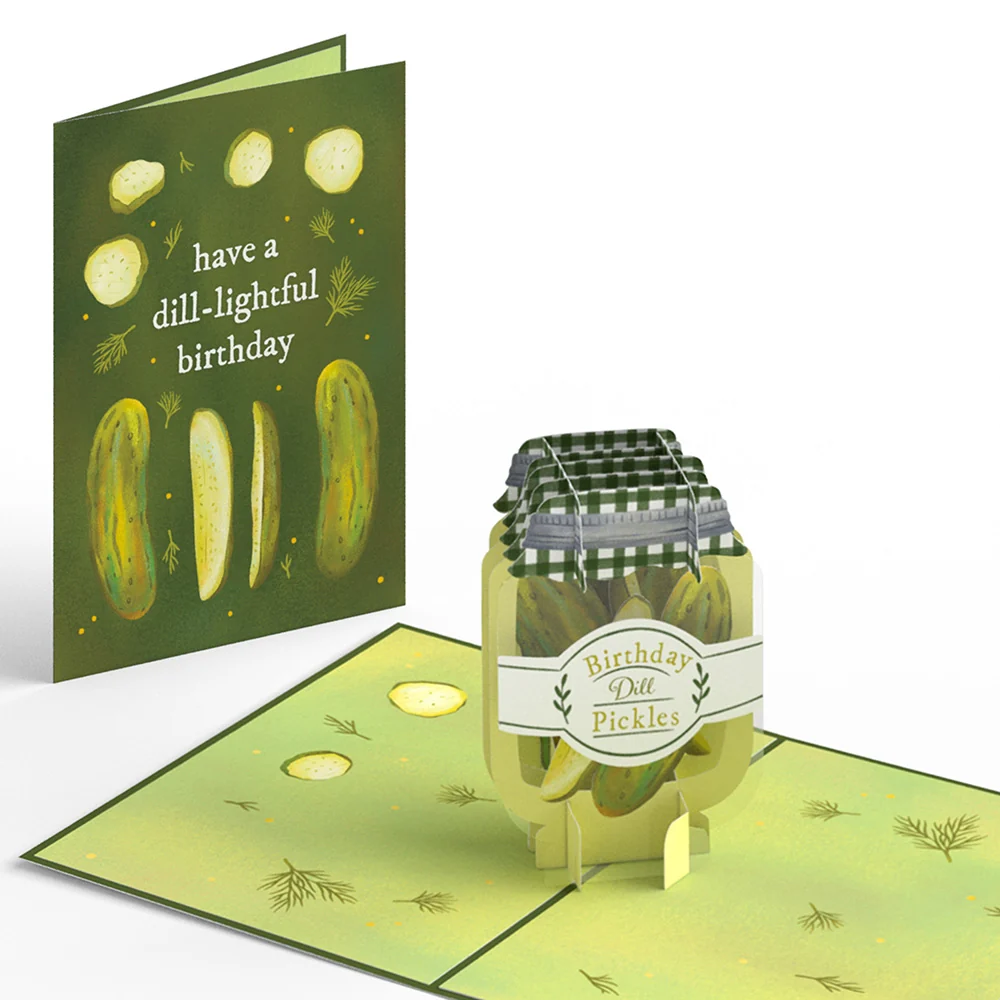 Lovepop Dill-lightful Birthday Pickles Pop-Up Card Jar