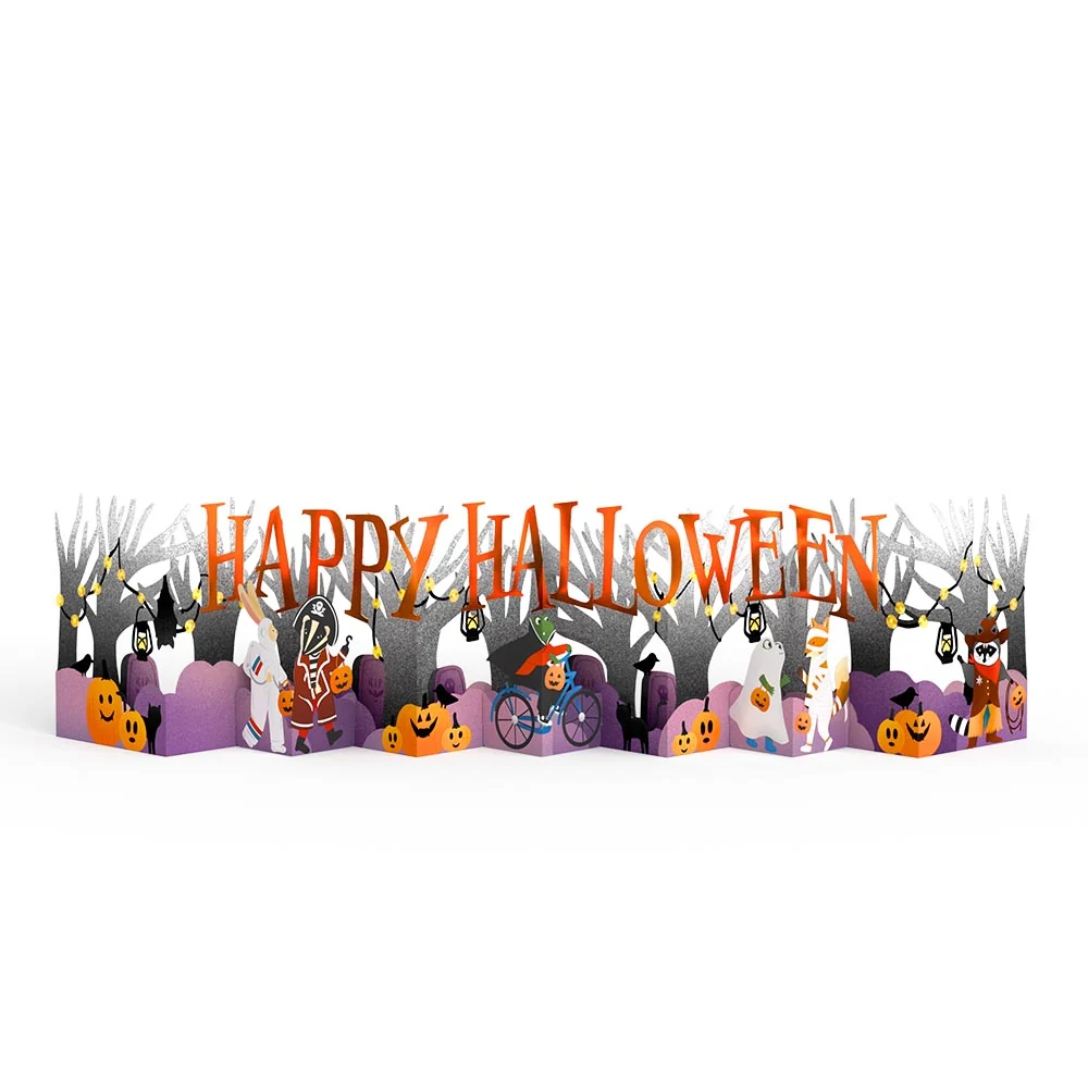 Lovepop Happy Halloween Trick-or-Treat Loooooong Card (Expands to 2 feet) - Image 4