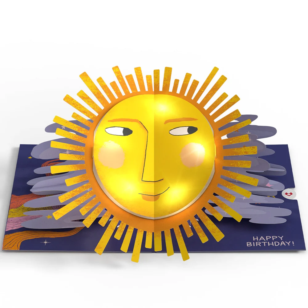 Lovepop Another Trip Around the Sun 35th Birthday Light-Up Pop-Up Card and Sentiment Set - Image 3