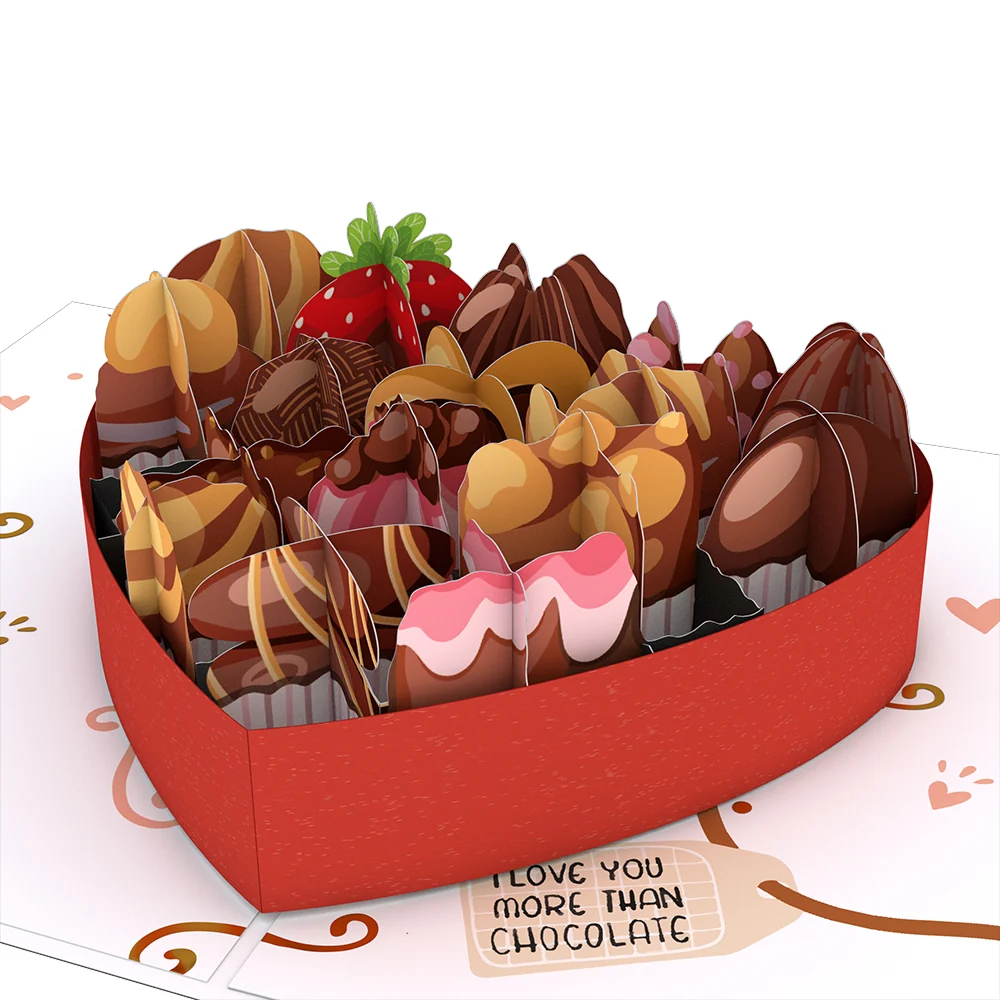 Lovepop Love You More Than Chocolate Pop-Up Card - Image 2