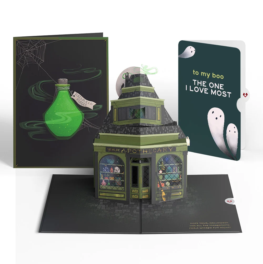 Lovepop Halloween Apothecary Pop-Up Card and Sentiment Set Bottle