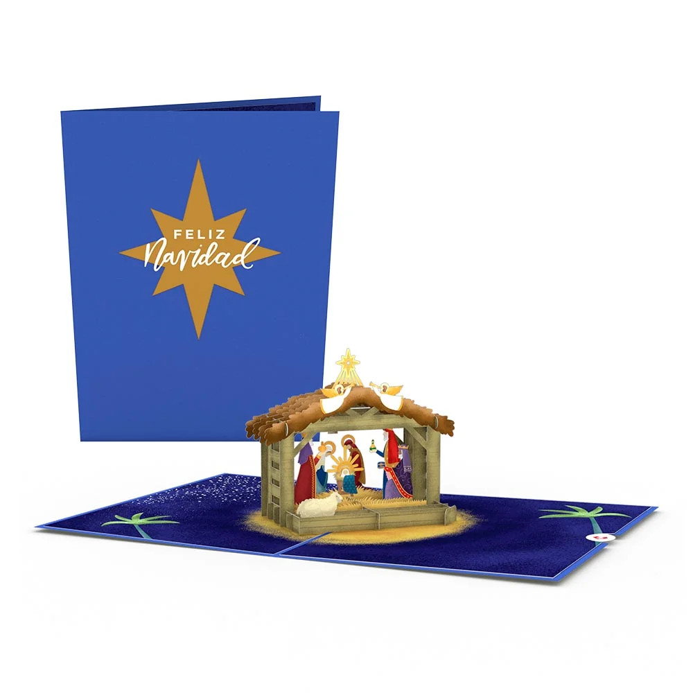 Lovepop Feliz Navidad Nativity Pop-Up Card