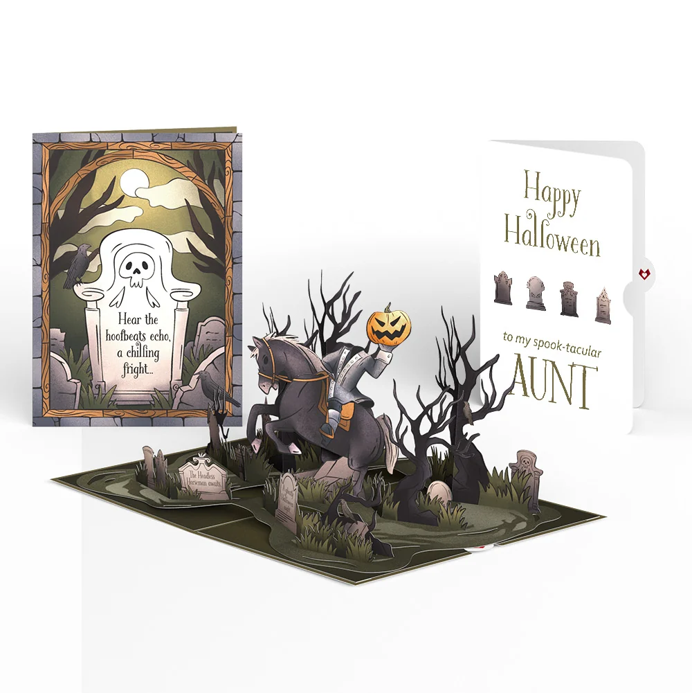 Lovepop Headless Horseman Halloween Pop-Up Card and Sentiment Set for Aunt