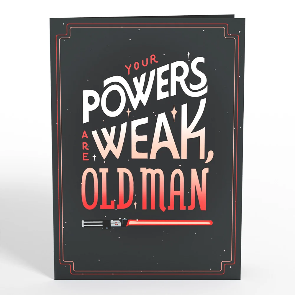 Lovepop Star Wars Darth Vader Your Powers Are Weak Pop-Up Card - Image 5