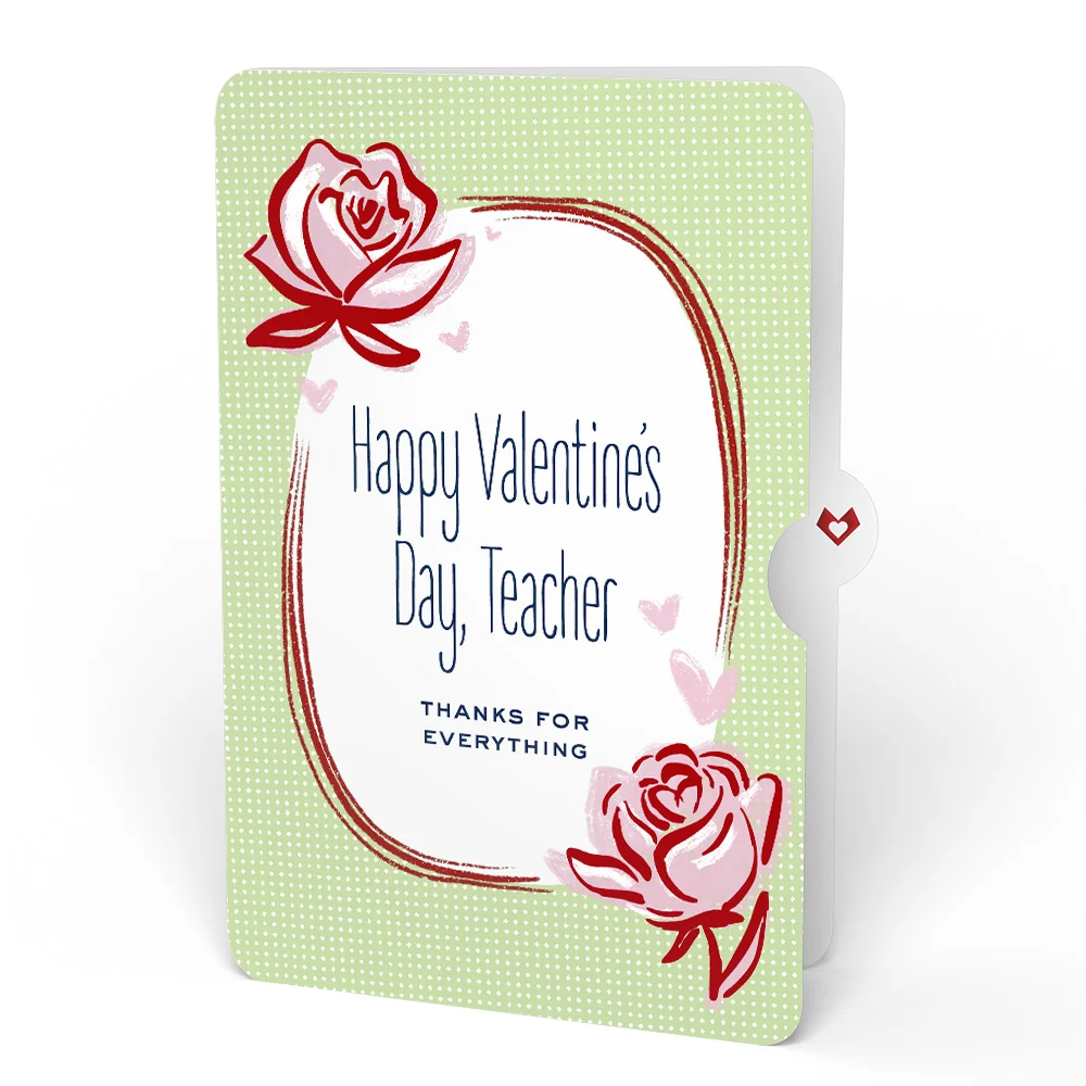 Lovepop Cheerful Tulips Valentine Bouquet and Sweet Rose Sentiment Set for Teacher Vase - Image 4