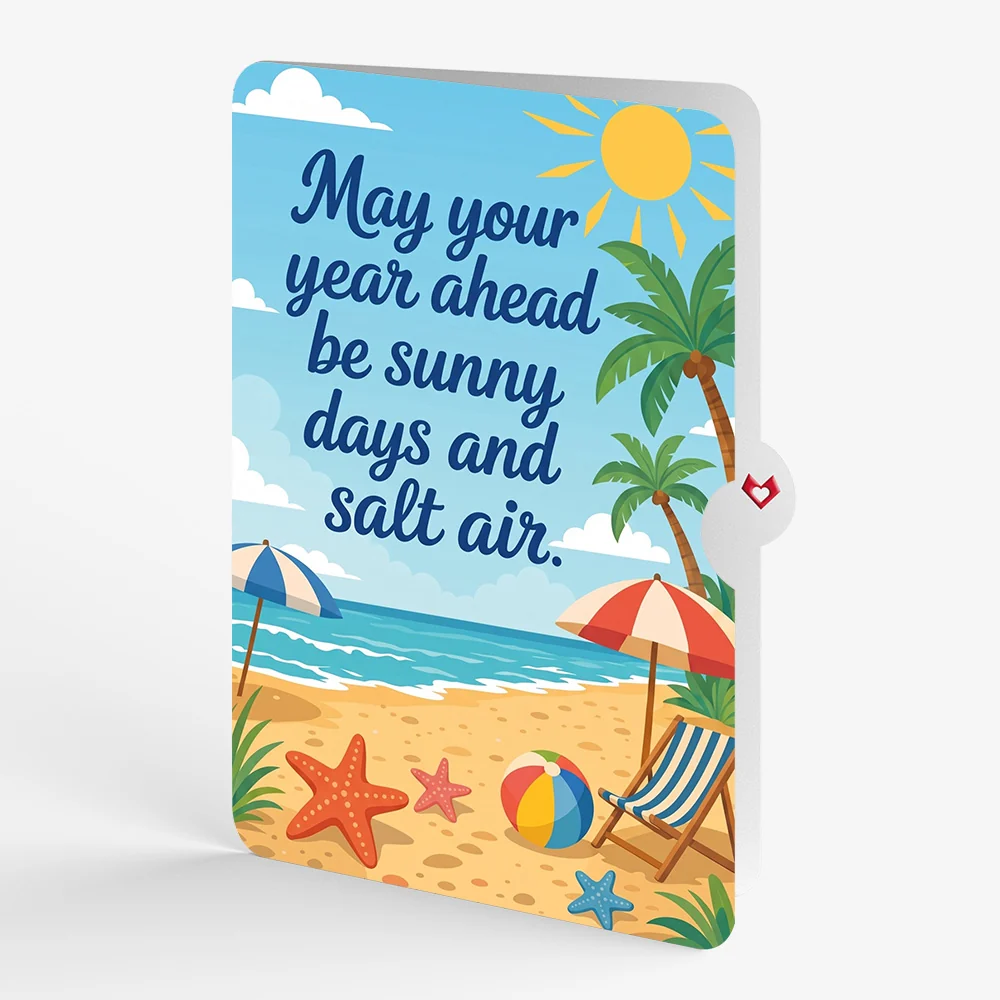 Lovepop Sandy Shores Birthday Pop-Up Card and Sunny Days Sentiment Set Chair - Image 4