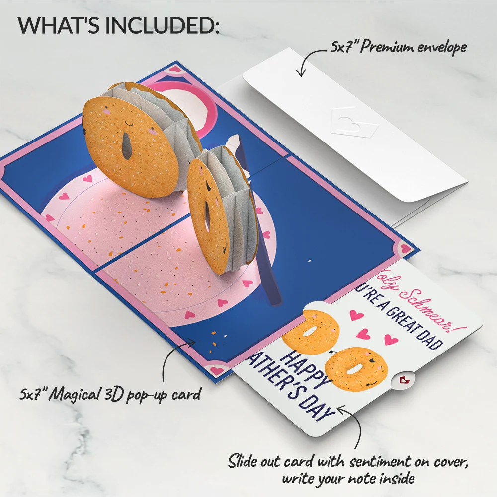 Lovepop You Are My Everything Bagel Father’s Day Pop-Up Card and Sentiment Set for Dad Plate - Image 2