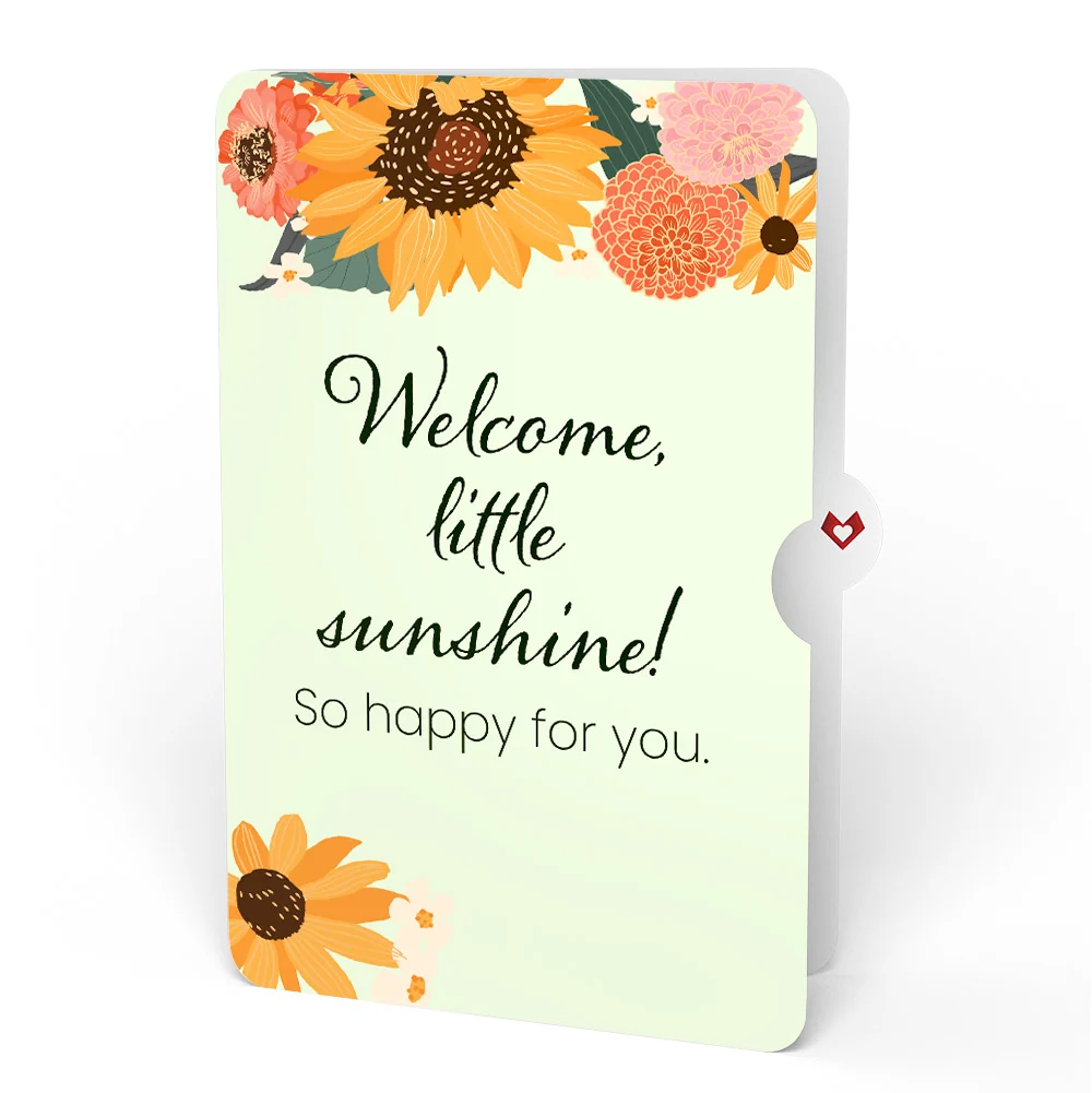 Lovepop Stained Glass Sunflowers New Baby Pop-Up Card and Sentiment Set - Image 4