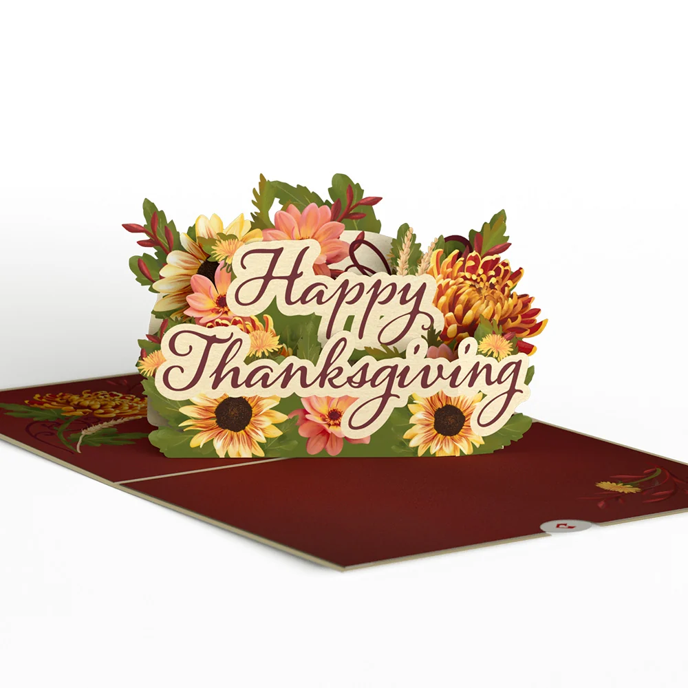 Lovepop Thanksgiving Gratitude Pop-Up Card & Bouquet Bundle - Image 7
