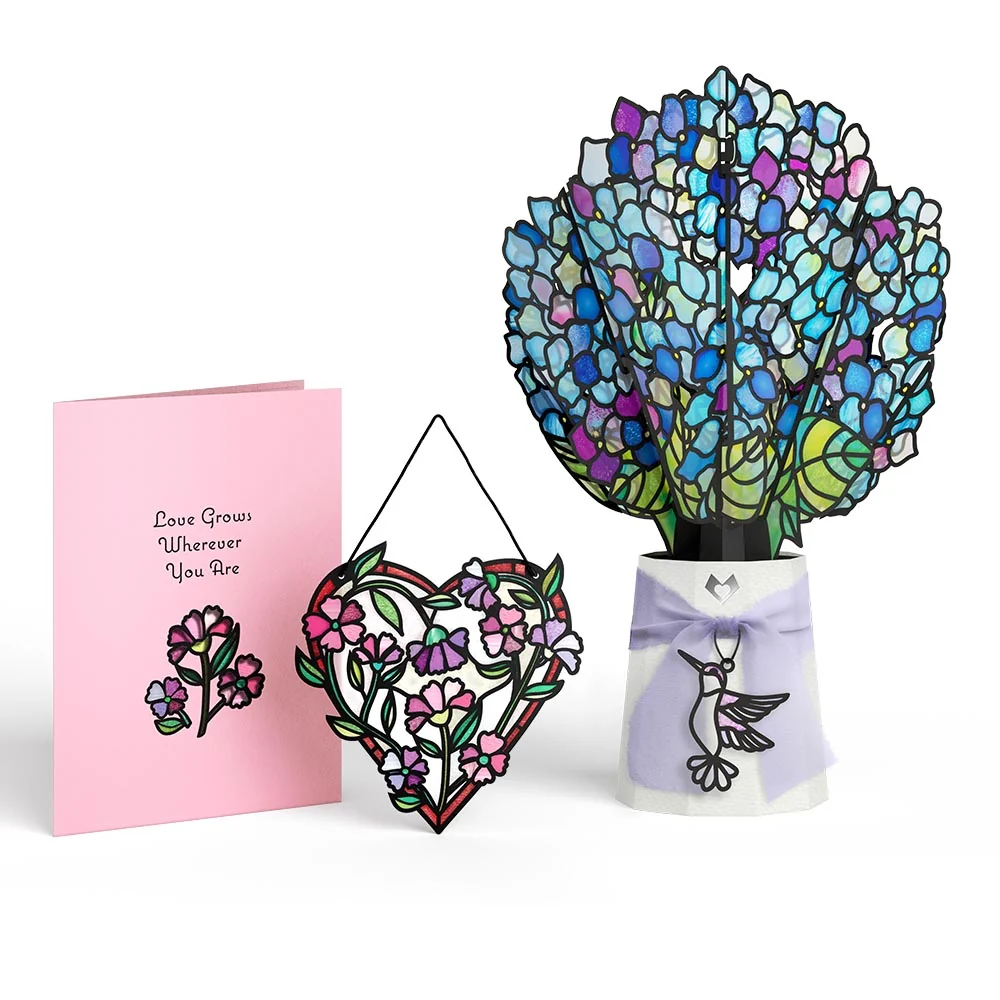 Lovepop Love Grows Wherever You Are Suncatcher Card & Bouquet Bundle