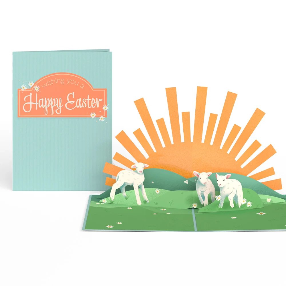 Lovepop Happy Easter Lambs Pop-Up Card