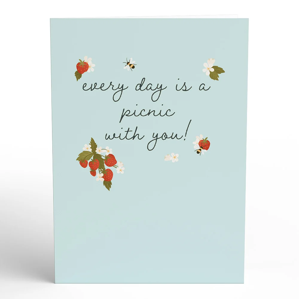 Lovepop Every Day is a Picnic with You Pop-Up Card - Image 4