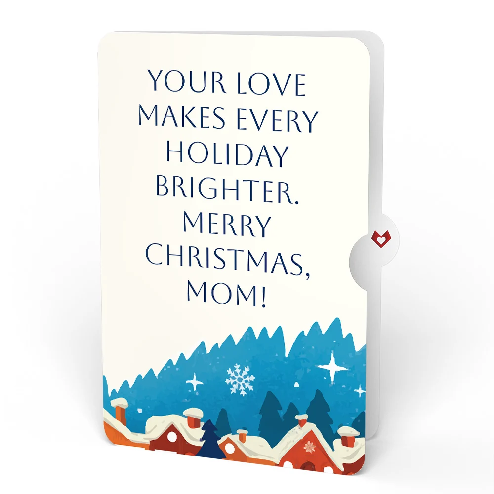 Lovepop Magic of Christmas Santa's Sleigh Light-Up Pop-Up Card and Snow Village Sentiment Set for Mom Cream - Image 4