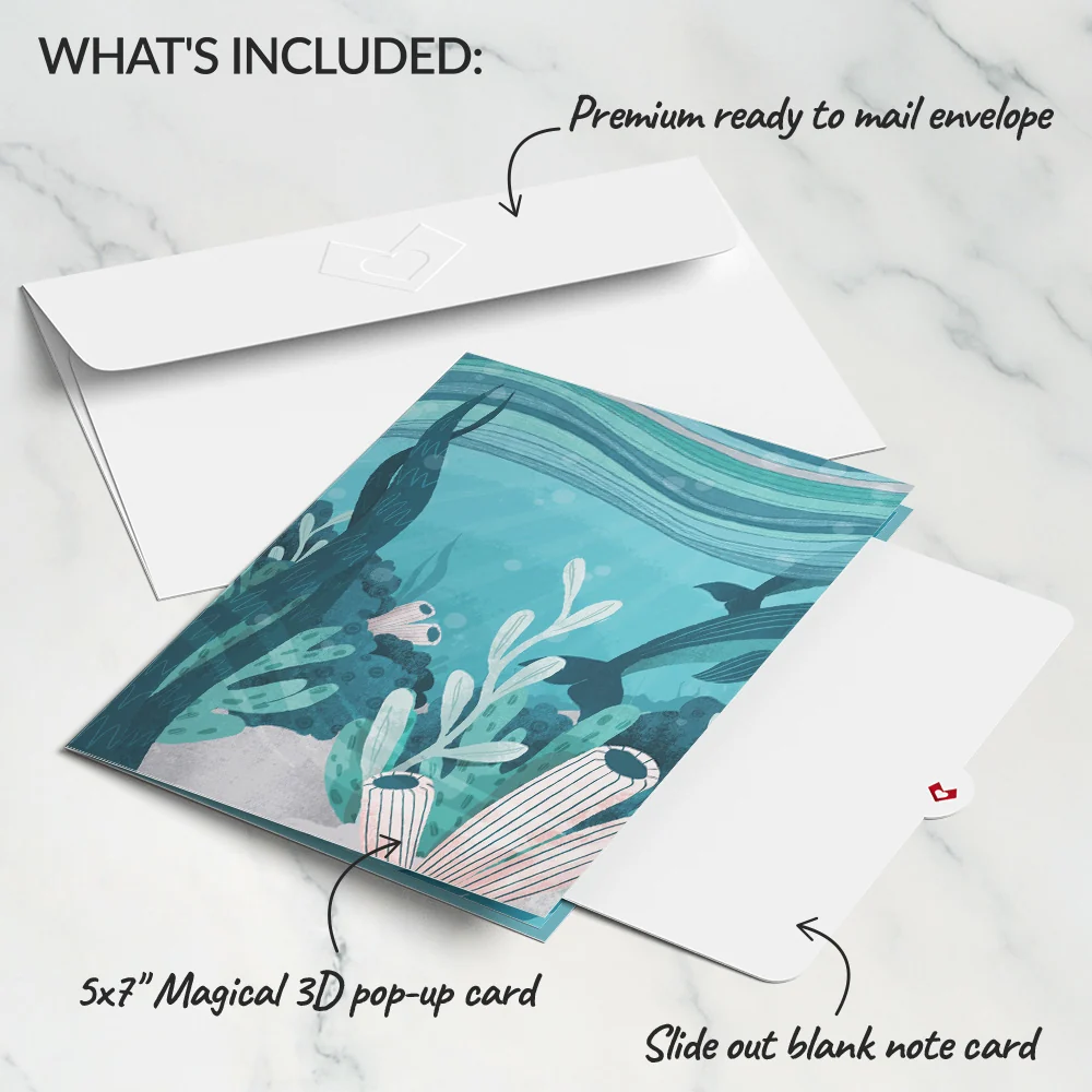 Lovepop Playful Dolphins Pop-Up Card - Image 5