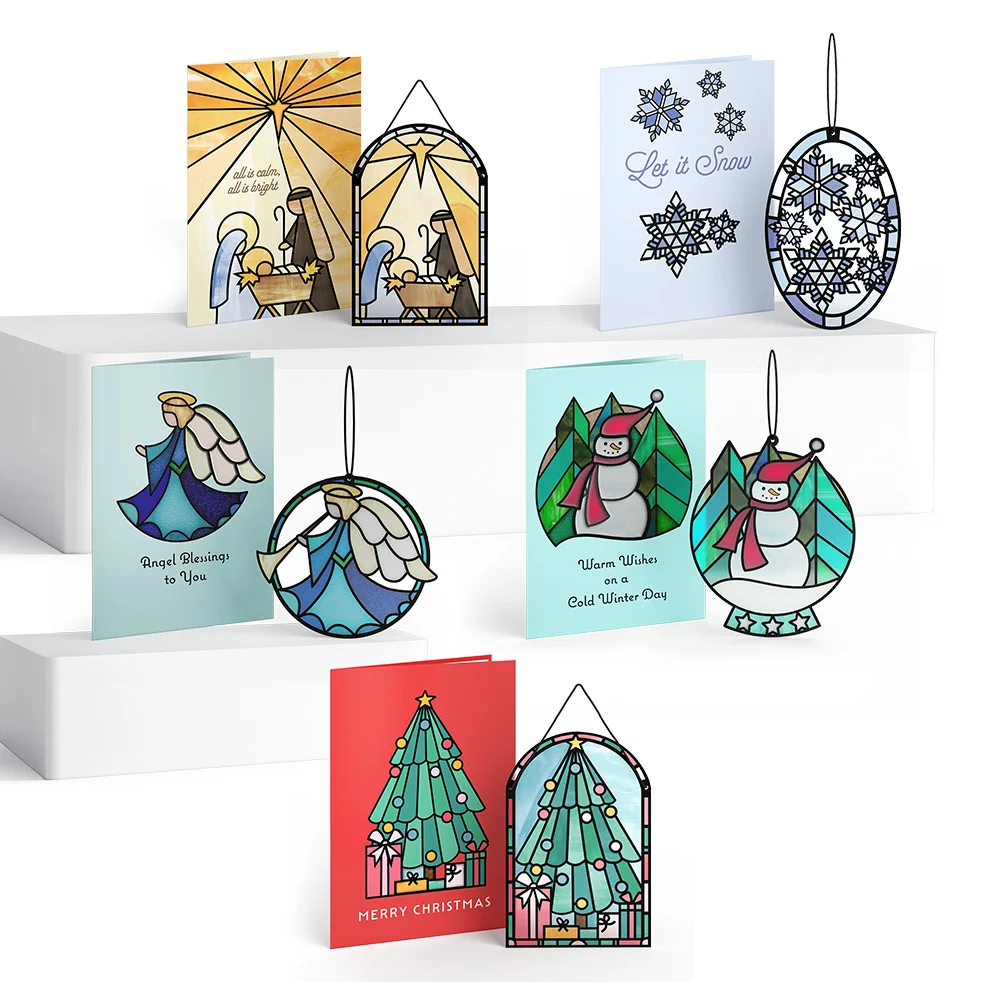 Lovepop Holiday Suncatcher Card 5-Pack