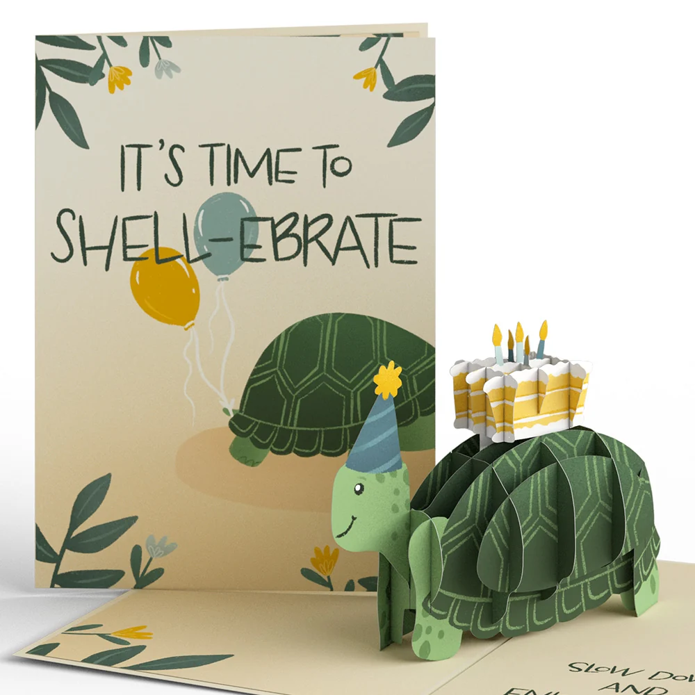 Lovepop Shell-ebrate Birthday Turtle Pop-Up Card