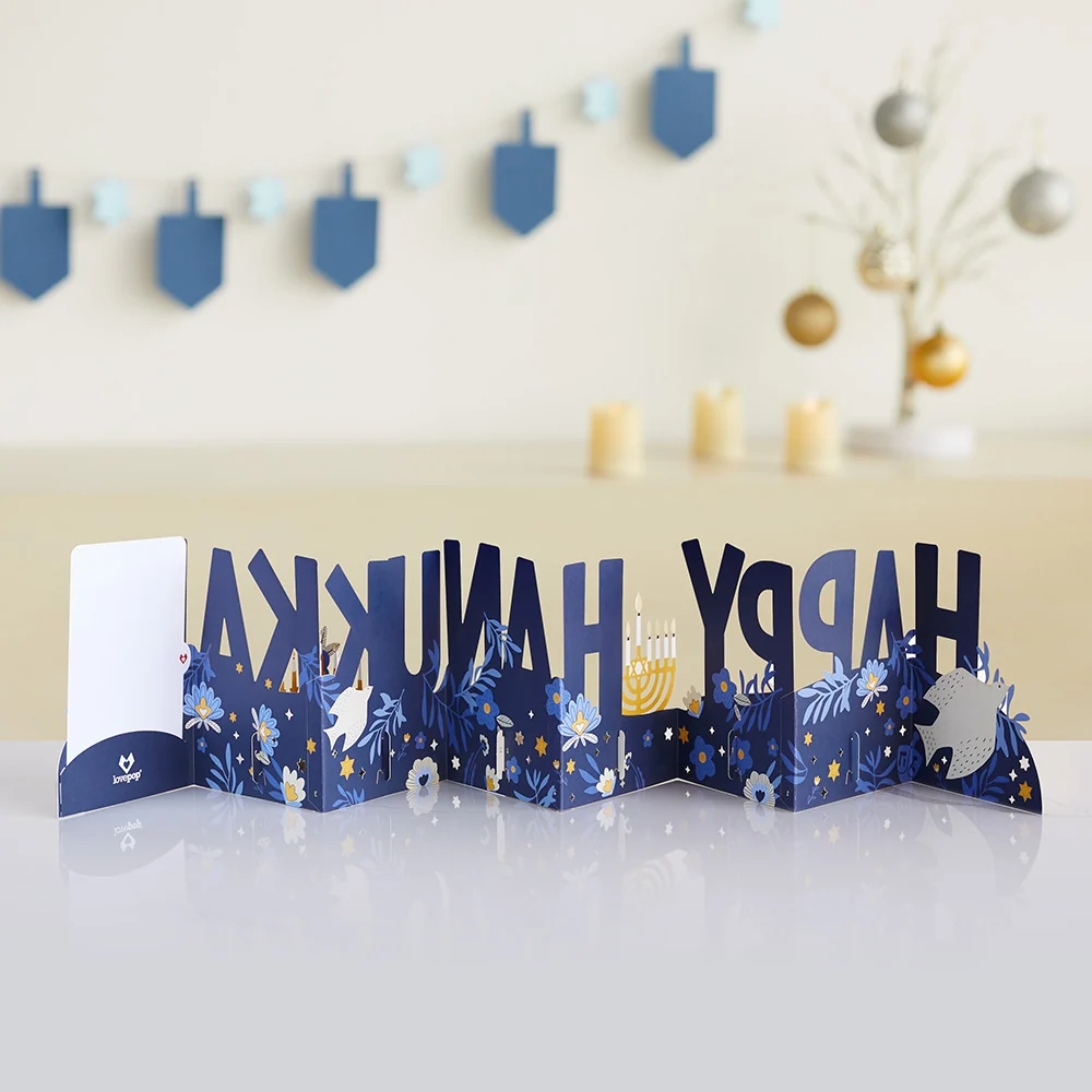 Lovepop Elegant Happy Hanukkah Loooooong Card (Expands to 2 feet) - Image 4