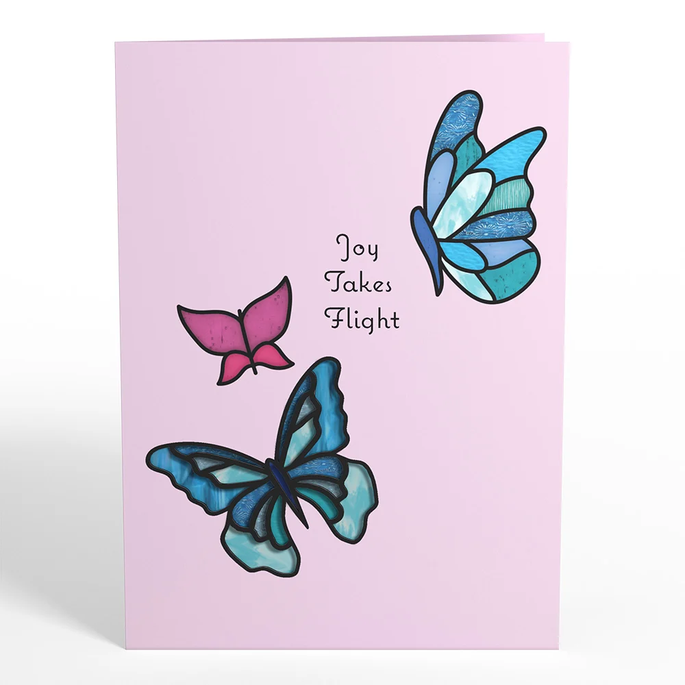 Lovepop Joy Takes Flight Butterfly Suncatcher Card - Image 5