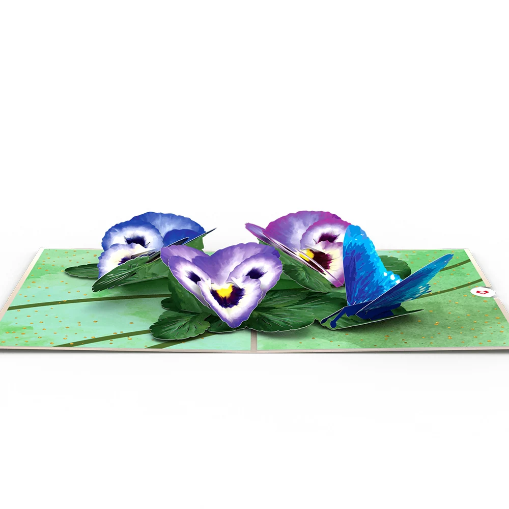 Lovepop Pansies Pop-Up Card - Image 3