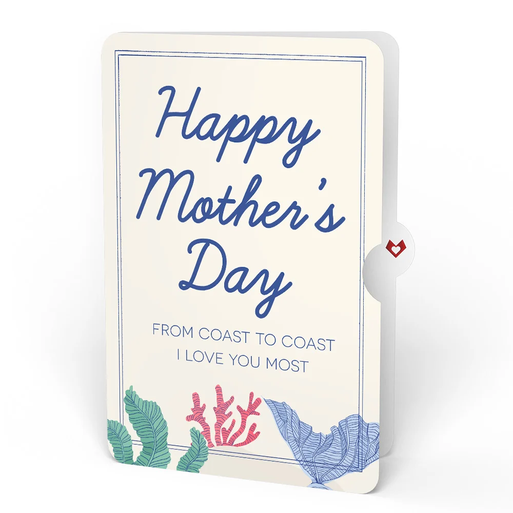 Lovepop Coastal Treasure Mother’s Day Glitter Bouquet and Sentiment Set for Mom Vase - Image 4