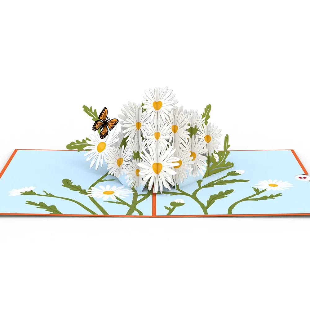 Lovepop Daisies with Monarch Butterfly Pop-Up Card - Image 3