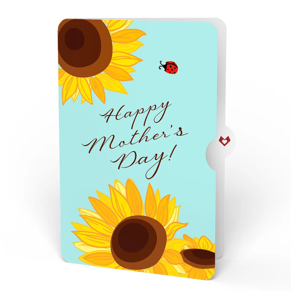 Lovepop Golden Sunflower Mother’s Day Bouquet and Sentiment Set Vase - Image 4