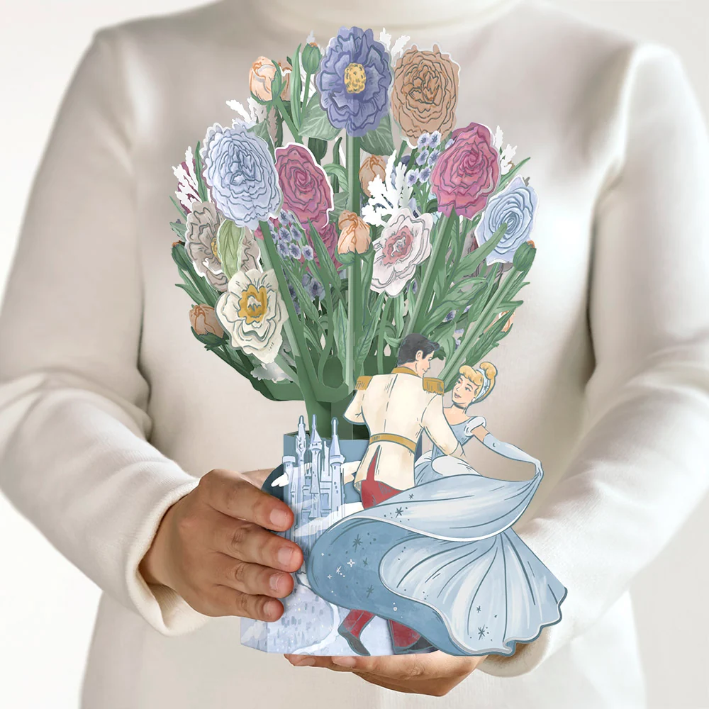 Lovepop Disney's Cinderella & Prince Charming Flower Buds Bouquet