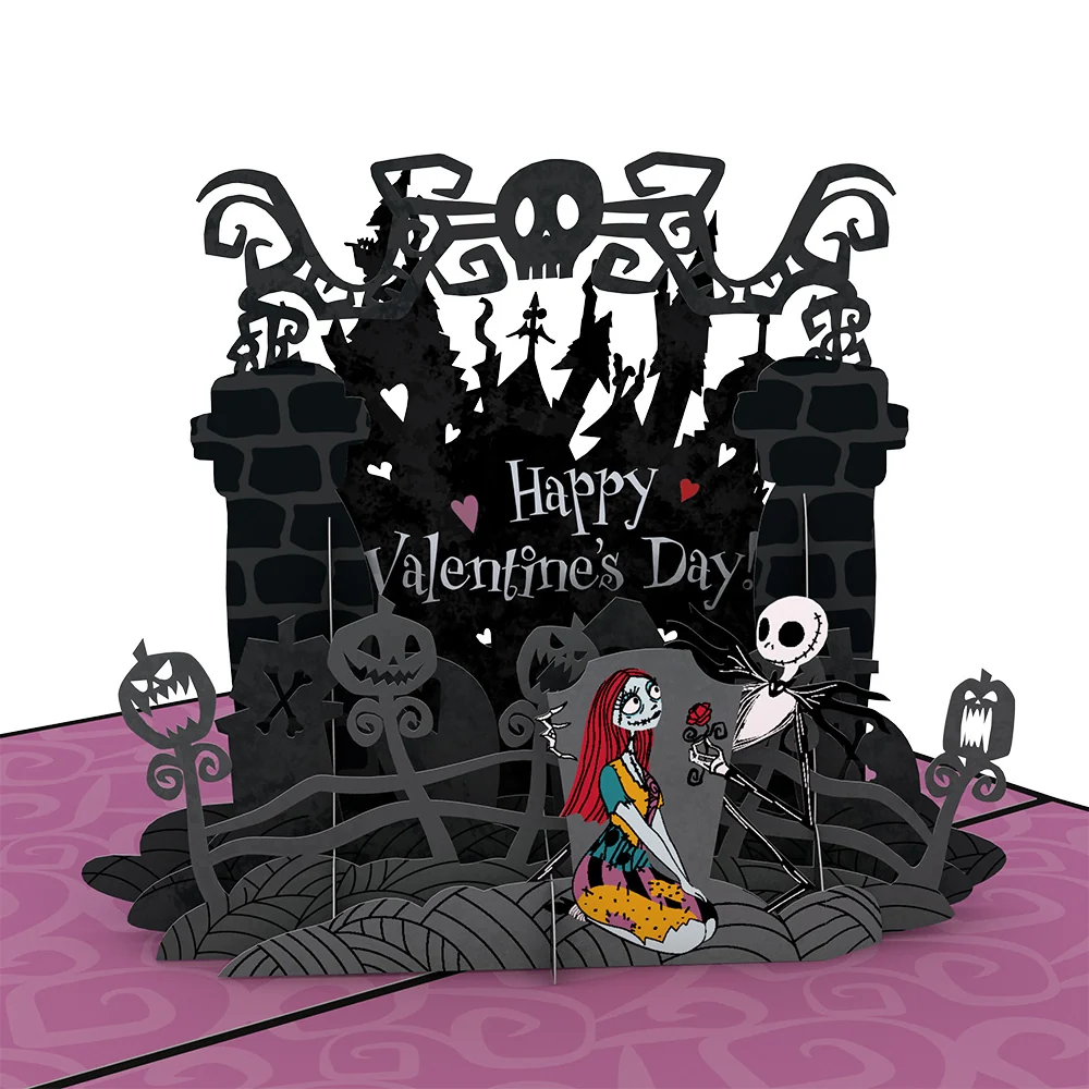 Lovepop Disney Tim Burton's The Nightmare Before Christmas Simply Meant to Be Pop-Up Card - Image 2
