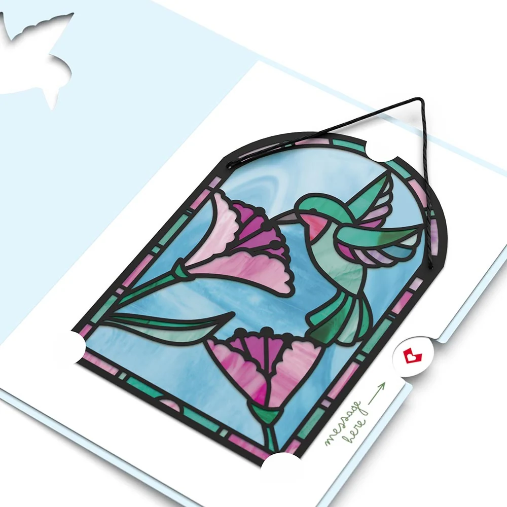 Lovepop Blessing to Have a Mom Like You Hummingbird Suncatcher Card & Bouquet Bundle - Image 6