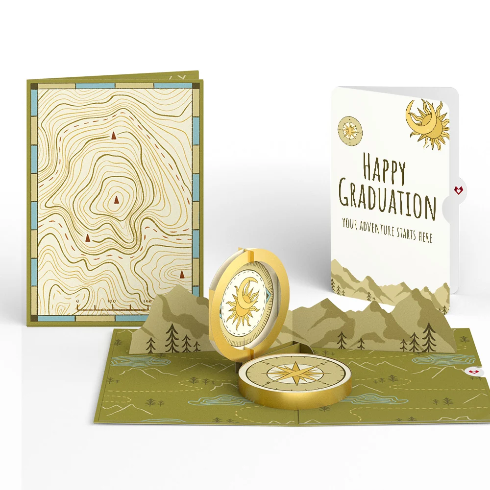 Lovepop Guiding Compass Graduation Pop-Up Card and Sentiment Set