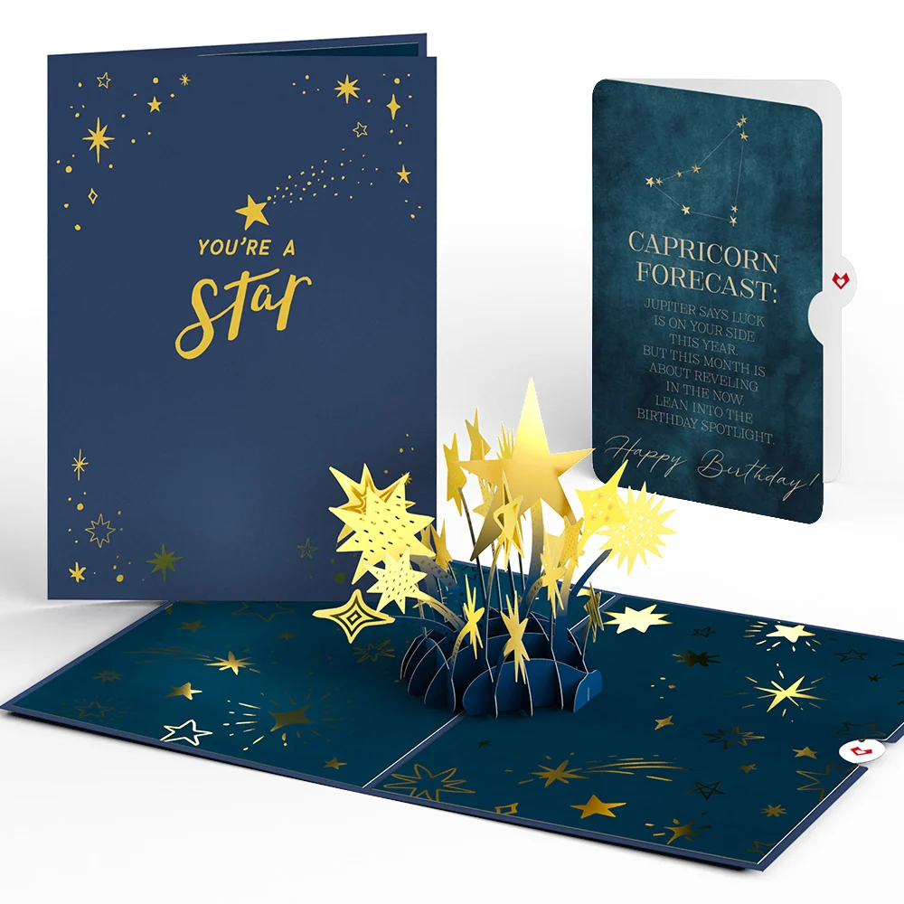 Lovepop You're a Star Birthday Pop-Up Card and Capricorn Zodiac Sentiment Set