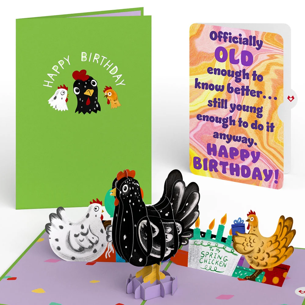 Lovepop Happy Birthday To My Spring Chicken Pop-Up Card and Sentiment Set