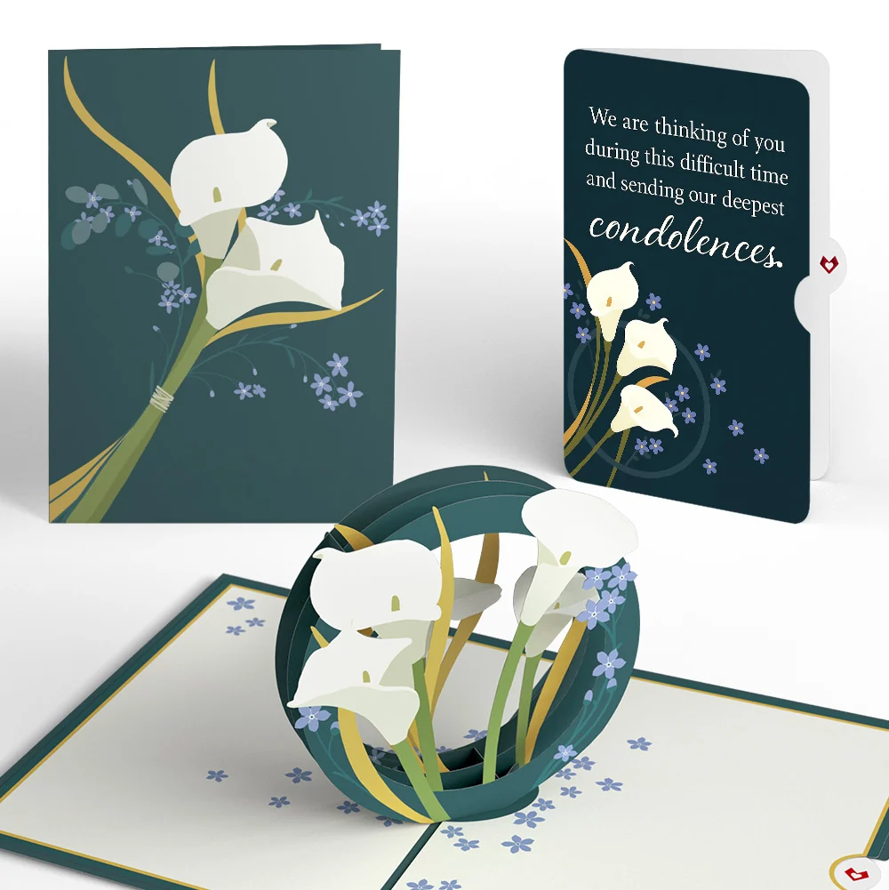 Lovepop Calla Lily Sympathy Pop-Up Card and Thoughts of Comfort Sentiment Set