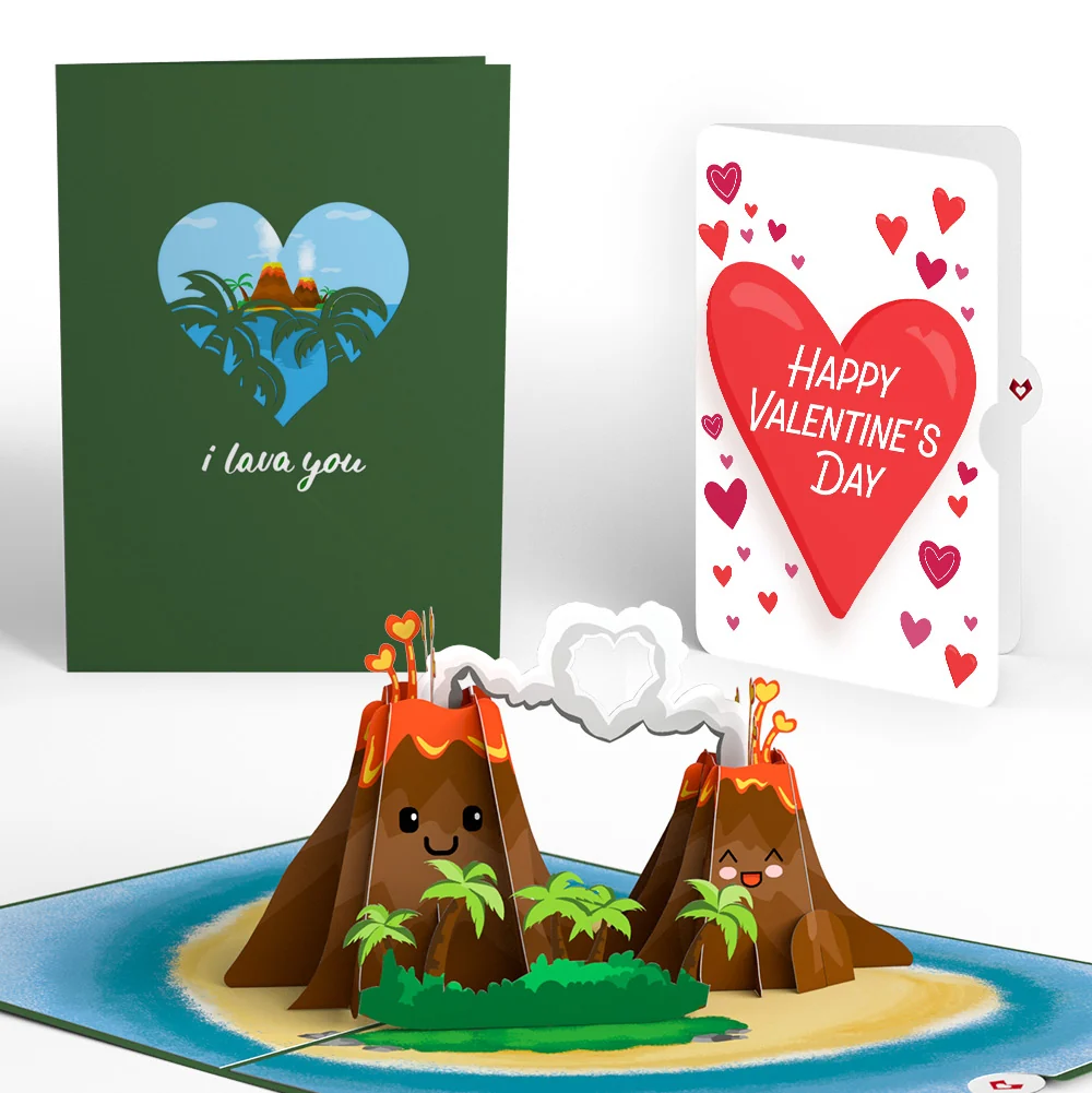 Lovepop I Lava You Valentine Pop-Up Card and Big Sweet Heart Sentiment Set