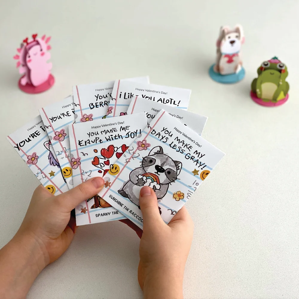 Lovepop Playpop Explorers: Assorted Valentine's for Kids 8-Pack - Image 3
