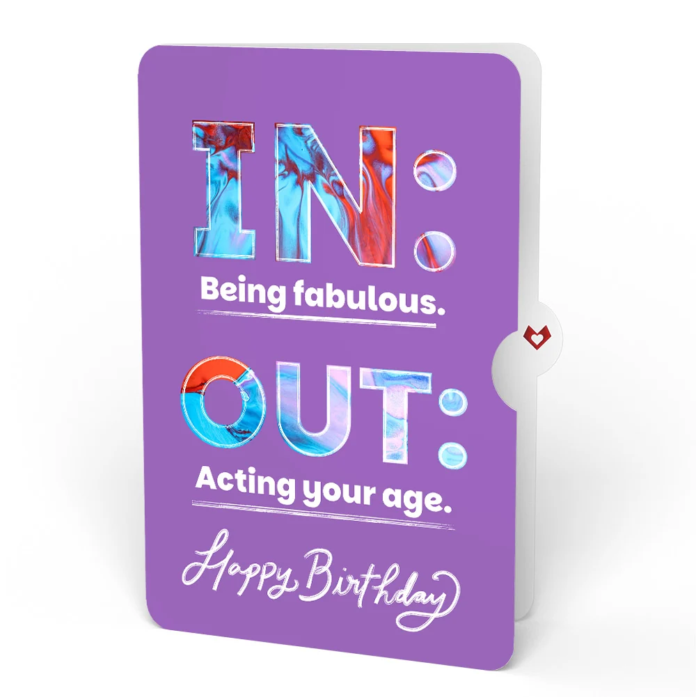 Lovepop Cheerful Tulips Birthday Pop-Up Card and IN & OUT Sentiment Set Glass - Image 4