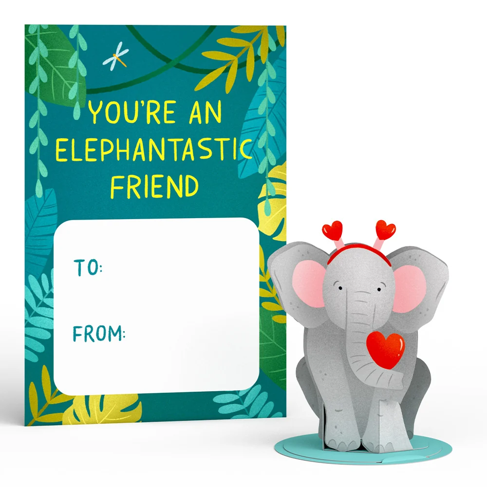 Lovepop Valentine’s Day Safari Assorted Cards Kids Classroom 24-Pack - Image 8