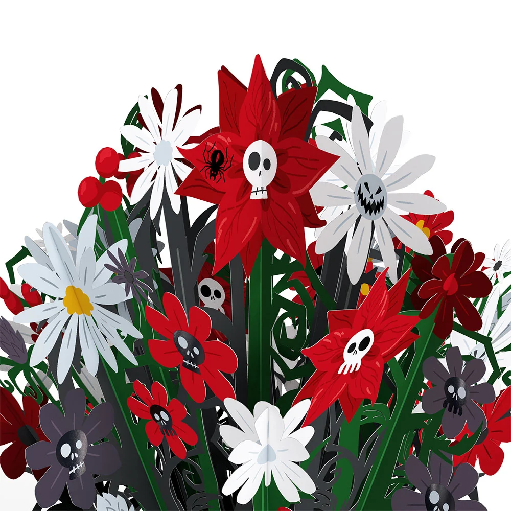 Lovepop Disney Tim Burton’s The Nightmare Before Christmas Santa Jack Pop-Up Card & Flower Buds Bouquet Bundle - Image 6