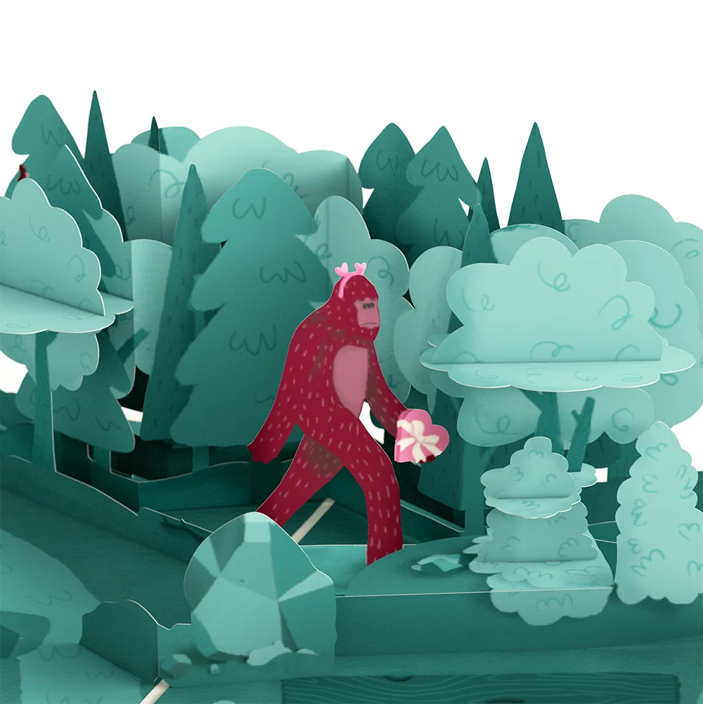 Lovepop Searching for a Valentine Like You Bigfoot Pop-Up Card and Sentiment Set for Mom - Image 3